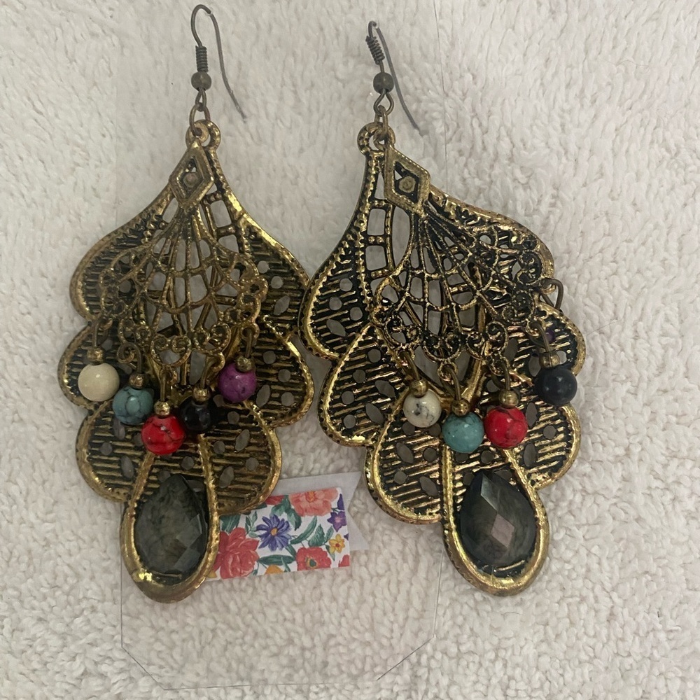 9 Pr Collection of Assorted Vintage Chandelier Style Earrings
